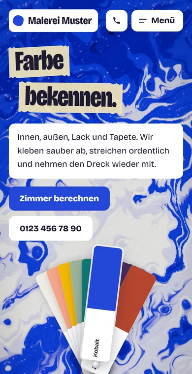 Dieselbe Seite am Telefon