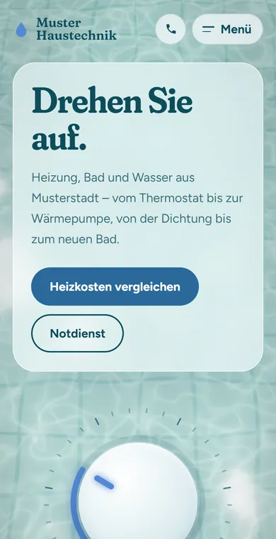 Dieselbe Seite am Telefon